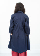Laden Sie das Bild in den Galerie-Viewer, Sateen Trench in Navy