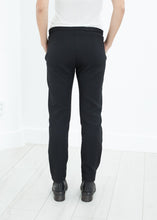 Load image into Gallery viewer, Side Zip Slim Pant in Black