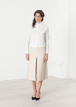 Laden Sie das Bild in den Galerie-Viewer, Tulle Pleat Skirt in Cream