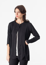 Laden Sie das Bild in den Galerie-Viewer, Unbalanced Cardigan in Black