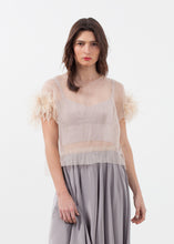 Load image into Gallery viewer, Organza Feather Top