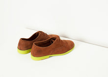 Laden Sie das Bild in den Galerie-Viewer, Suede Oxford in Natural/Lime