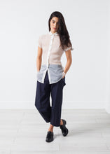 Laden Sie das Bild in den Galerie-Viewer, Sheer Button-Up Blouse in Ivory